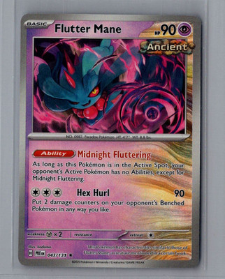 Flutter Mane 043/131 Poke Ball Pattern Pokemon TCG Prismatic Evolutions Holo NM