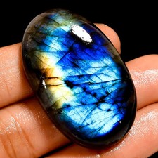 72.5 Ct Natural Labradorite Large Oval Shape Cabochon Loose Gemstone 40X24X8 mm