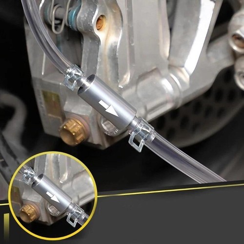 Brake Bleeder Hose - OneWay Check Valve Tube Bleeding Kit Tool I6A3 - Picture 17 of 22