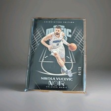 2019-20 Noir Association Edition Holo Silver SP 4 /25 #8 Nikola Vucevic Magic