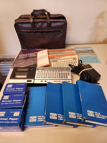 RadioShack TRS-80 Pocket Computer PC-2 BIG BUNDLE *Printer Untested!*
