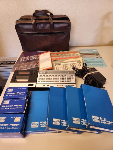 RadioShack TRS-80 Pocket Computer PC-2 BIG BUNDLE *Printer Untested!*