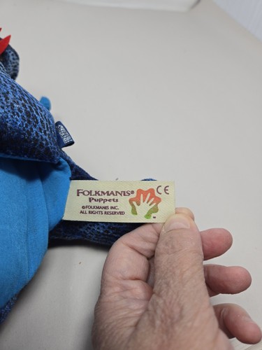 Folkmanis Three-Headedblue Dragon Hand Puppet Storytelling Play Fun For Kids - Picture 10 of 16
