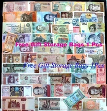 50 Pcs Different World Banknotes Paper Money Foreign Currency Collections Gift