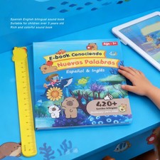 1-Bilingual Spanish English Sound Book For Kids Interactive Learning