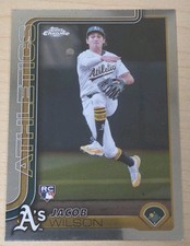 2025 Topps Chrome Jacob Wilson #96  Oakland Athletics  RC