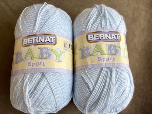 Bernat Baby Sport 2 x 350g Balls Baby Denim Marl Blue Yarn Wool Knitting (M6) - Picture 2 of 11