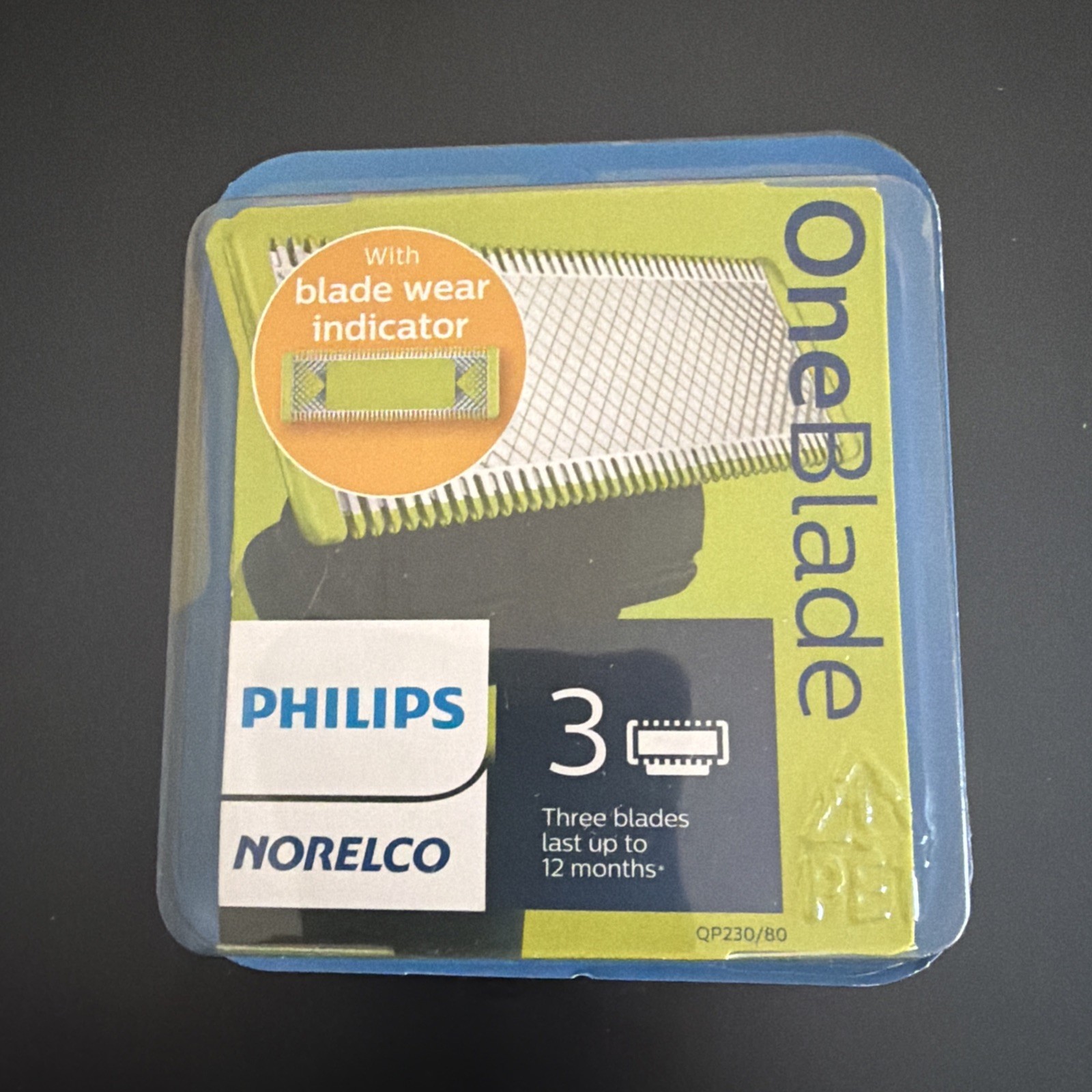 Philips Norelco OneBlade Replacement Blade, 3 Count QP230/80