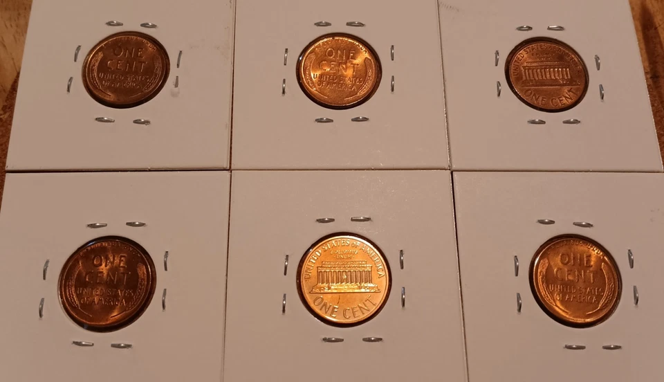 50 Lincoln Cents ~ ERROR COINS ~ DDO/R ~ Wrong Rev/Tilted Rev~ Die Chips~ Toned - Image 2 of 4