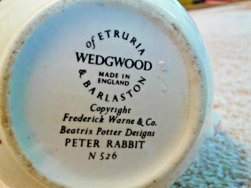 Crema Wedgewood Beatrix Potter Peter Rabbit 3" #526 Hecha en Inglaterra - Imagen 4 de 4