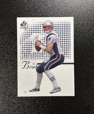 #ad #ad 2002 Upper Deck SP Authentic TOM BRADY #1 Patriots 3rd Year HOF CLEAN $16.99