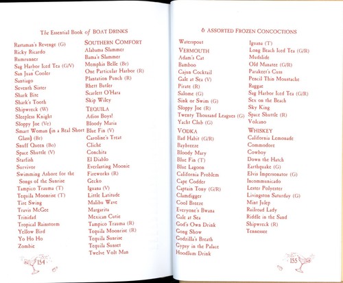 BOAT DRINKS Cocktail Book Margaritaville Stores Jimmy Buffet Margareader - Picture 7 of 11