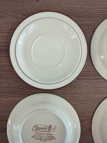 Vintage Elegance II Collection Bayrisch Braun 6 1/2"W Untertasse Teller - Bild 8 von 10