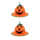 2 Pieces Kürbismützen Kostüm Accessoires Halloween Kürbishut -
