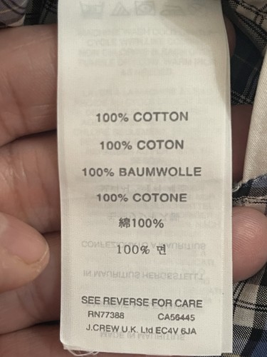J. Crew Ludlow 120’s 2 Ply Shirt Men's Sz XL Multicolor Plaid Cotton Long Sleeve - Picture 6 of 7