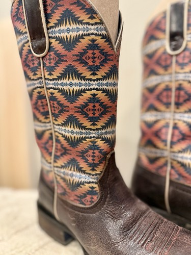 ARIAT WOMEN'S PENDLETON CIRCUIT SAVANNA COWBOY BOOTS SQUARE TOE SIZE 7.5 $209 - Picture 5 of 7