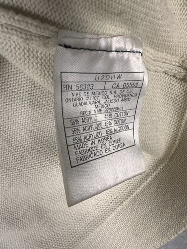 Vintage Jordan Sweater Mens Large Knit Vest Jumpman Streetwear V Neck Y2K - Picture 10 of 11