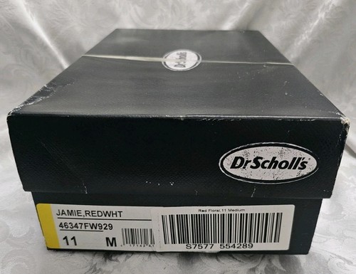 New In Box Dr. Scholls Jamie Red And White Floral Size 11 - Picture 3 of 16