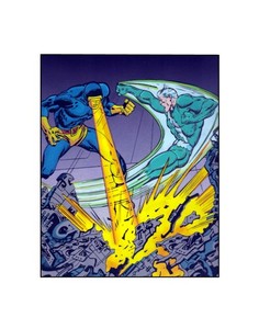 Cyclops vs Quicksilver/ X-Men/ Silver Age Marvel Comic  Sericel / John Buscema
