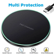 Fast Wireless Charger Charging Pad For lPhone 11 12 13 14 15 16 & Samsung