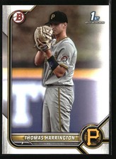 2022 Bowman Draft Thomas Harrington #BD-37 Pittsburgh Pirates
