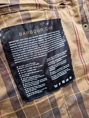 Vintage Damen Barbour Flyweight Wax Utility Jacke UK14 - Bild 6 von 12