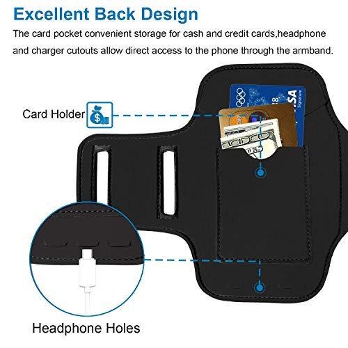Brassard de course pour Samsung Galaxy S25 /S24/S23 /S22 Noir - Photo 7 sur 7