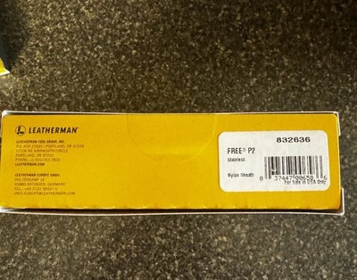 Leatherman Free P2 Multitool Stainless Steel with Nylon Sheath- UNOPENED