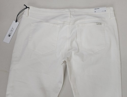 Pantalones de mezclilla Joe's 38x34 blancos mezcla de algodón cinco bolsillos Asher ajustados $198 nuevos con etiquetas - Imagen 10 de 12