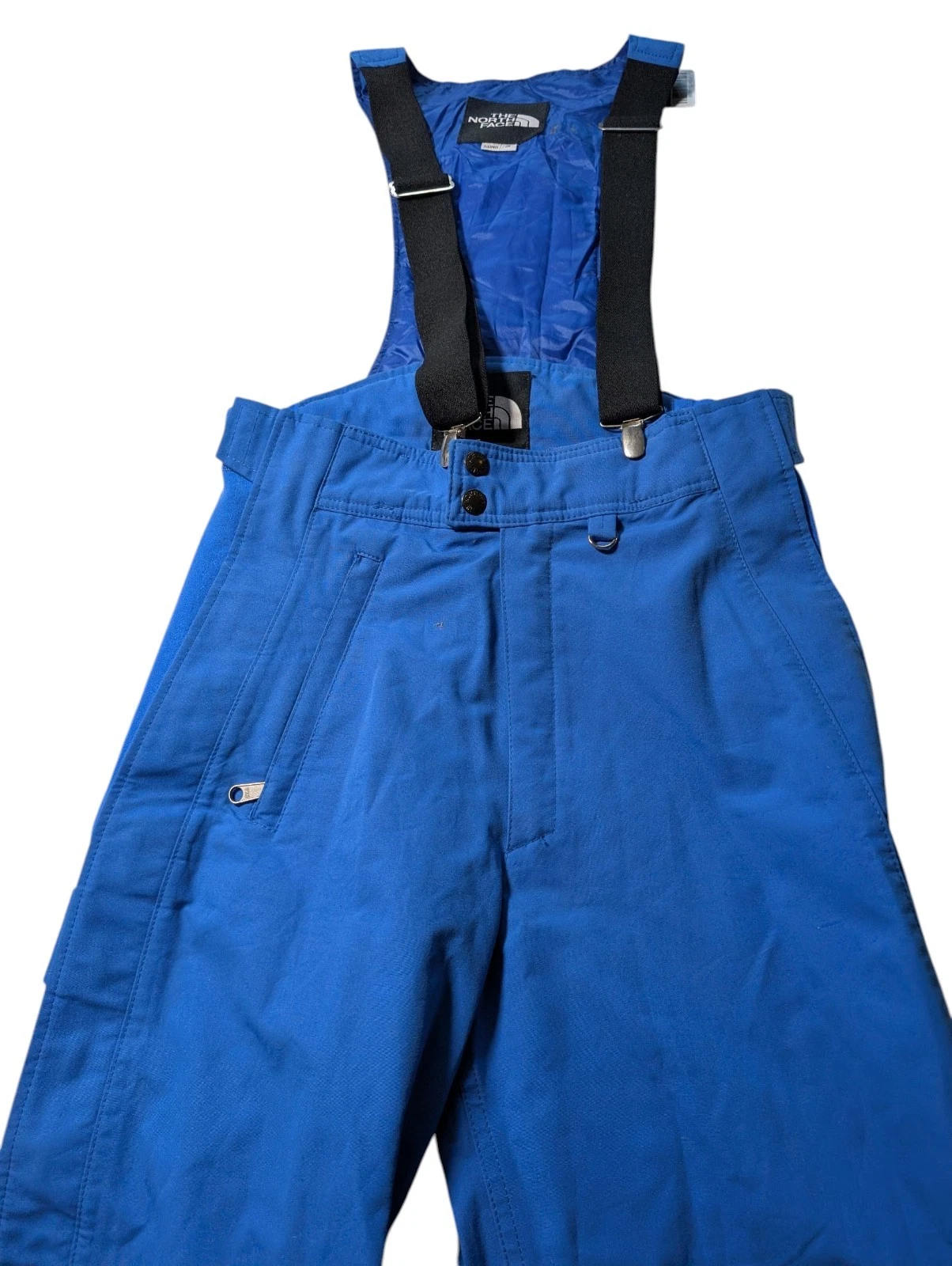 Vintage 90s TNF The North Face Gore Tex Blue Snow Pants Bibs Suspenders S Long