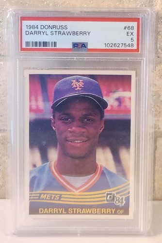 1984 Donruss - Darryl Strawberry #68 (RC) PSA 5