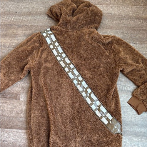 Disney Star Wars Chewbacca Costume Adult XL Brown Furry Zip Front Halloween - Picture 9 of 12