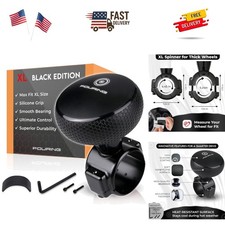 BL Steering Wheel Knob Spinner - Universal Non-Slip Fit, ABS  Silicone Fini...