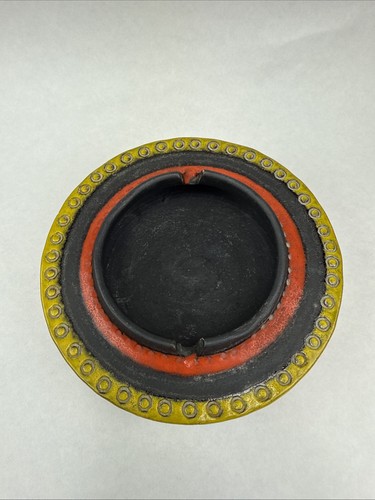 Vintage Aldo Londi Ashtray Raymor MCM Orange Yellow Pop Art Italy - Picture 2 of 15