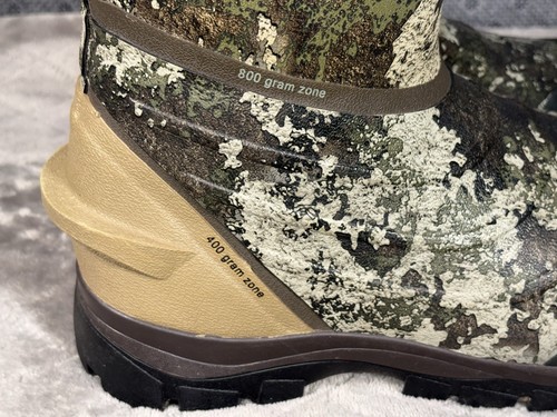 Cabela's She Zoned Comfort Trac 1200g Insulated Rubber Hunting Boots camo 8M - Picture 6 of 20
