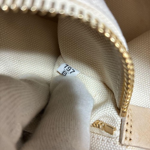 PRADA Canapa Tasche beige Canvas gesticktes Logo 41 cm - Bild 13 von 13