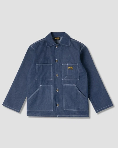 Stan Ray Shop Jacket Indigo Denim Made in USA New with tag - product listing photo
