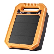 0.3J Electric Fence Charger - Solar Powered 1.86 Mile Range for Animals