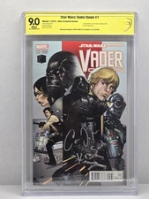 Star wars Vader Down #1 zbox exclusive CBCS 9.0 SIGNED Carey Jones & "Krrsantan"