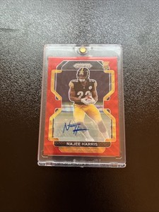 2021 Panini Prizm - Rookie Najee Harris #343 Red Wave Prizm Autographs /149  