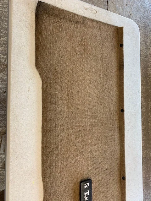 88-98 OBS Chevy/GMC TRUCK rear cab back panel carpet BROWN K1500 C1500 - Image 3 of 4