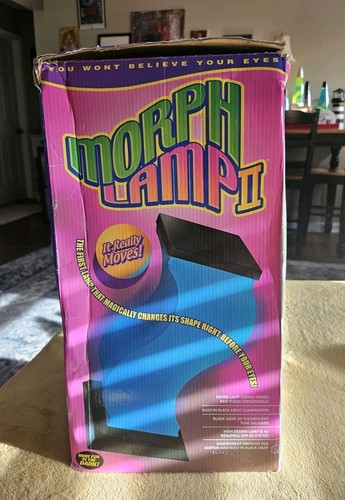 MORPH LAMP 2 Motion Blue Black Light Y2K SHAPE CHANGING PSYCHEDELIC 16" Vintage - Picture 16 of 17