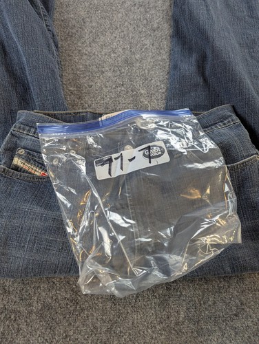 Diesel Fanker Jeans Regular Slim Bootcut Size 32x32 Blue Made In Italy - Picture 13 of 13