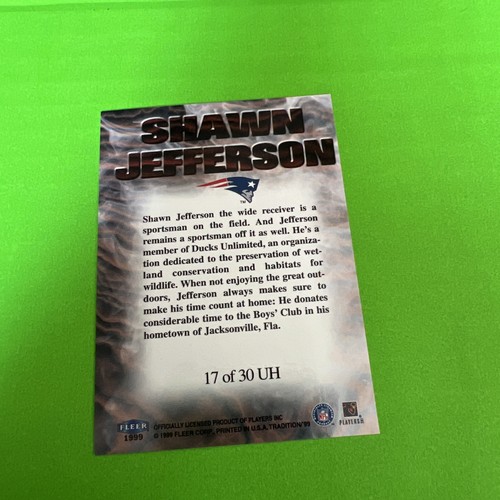 Fleer Tradition Unsung Heroes 1999 Shawn Jefferson #17UH - Imagen 3 de 3