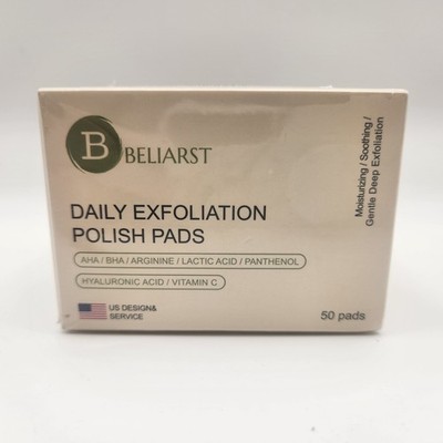 Beliarst Exfoliating Polish Pads Full Size 50 Pads New & Sealed 