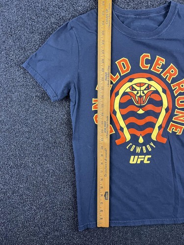 Donald Cerrone Cowboy UFC Shirt Mens Blue Reebok Graphic Tee Short Sleeve MMA - Picture 7 of 8