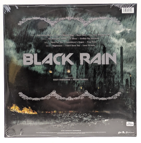 Ozzy Osbourne Black Rain LP Vinyl Ice Silver White Splatter Best Buy SEALED NEW - Picture 2 of 2