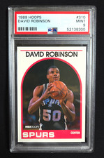NBA Hoops 1989 Hoops David Robinson Rookie #310 PSA 9 San Antonio Spurs