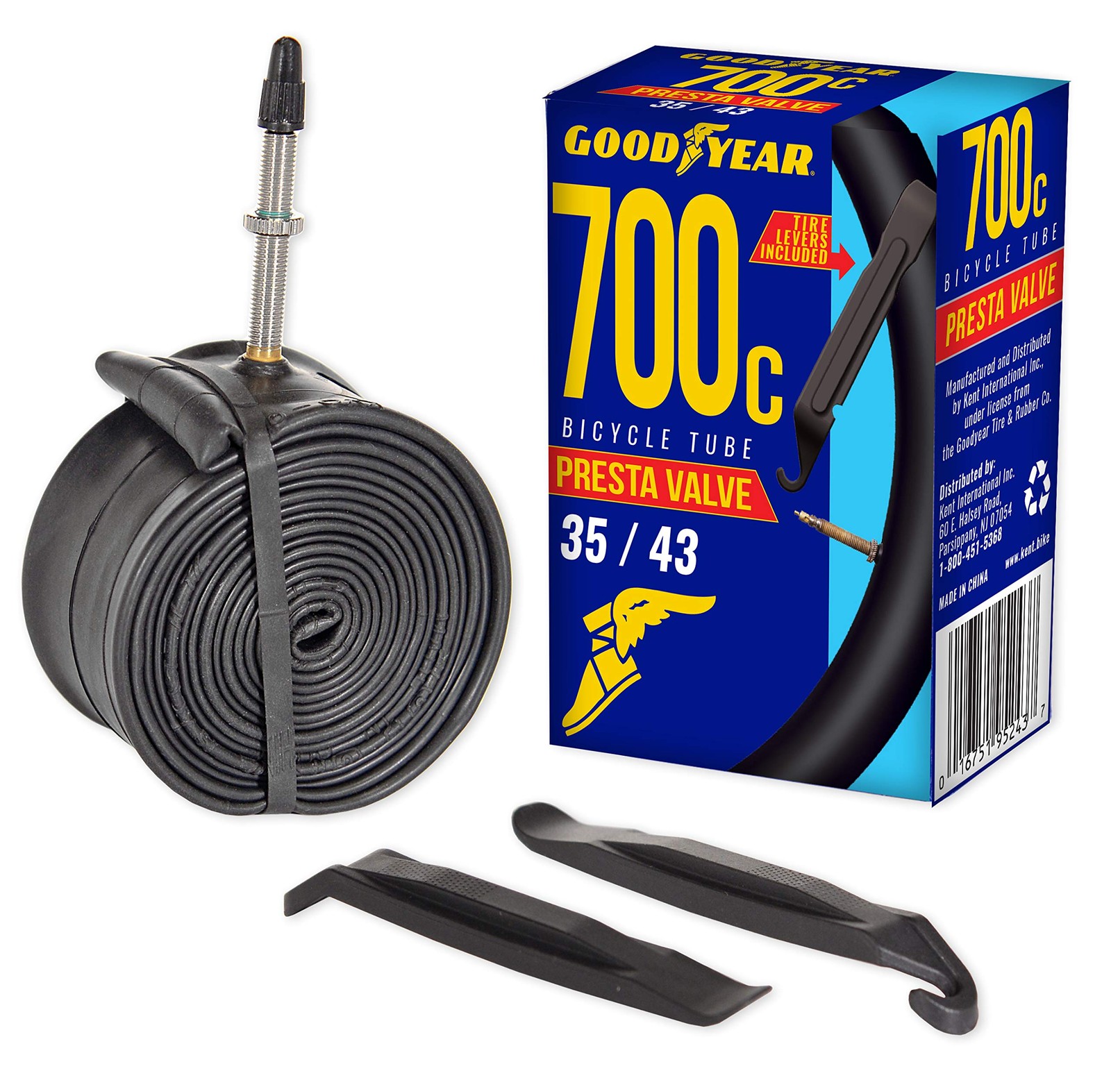 700c Bike Inner Tube 35/43c Presta Valve Butyl Rubber Road Mountain Cycling