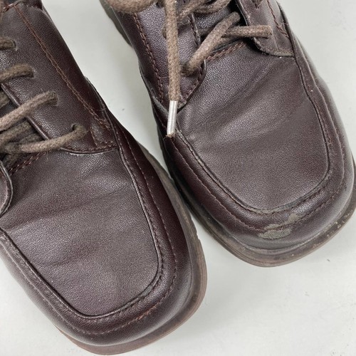 Kinder Place Jungen Schuhe Kleid Oxford Uniform Schnürschuhe braun Kleinkind Größe 12 - Bild 7 von 11